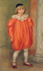 Claude Renoir in a Clown Costume